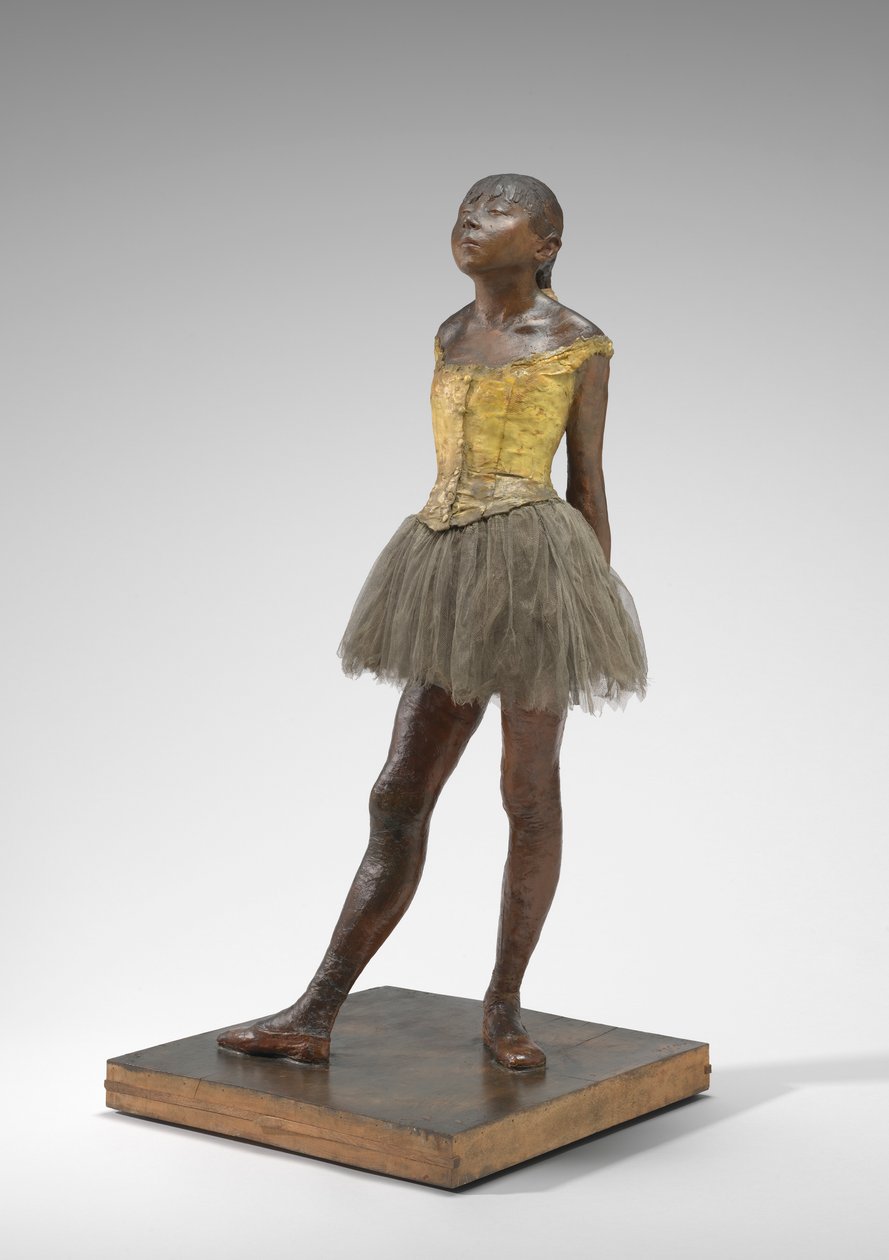 Little Dancer Aged 14, c.1878-81 (gesso pintado, tecido, armadura de metal, em base de gesso) de Edgar Degas