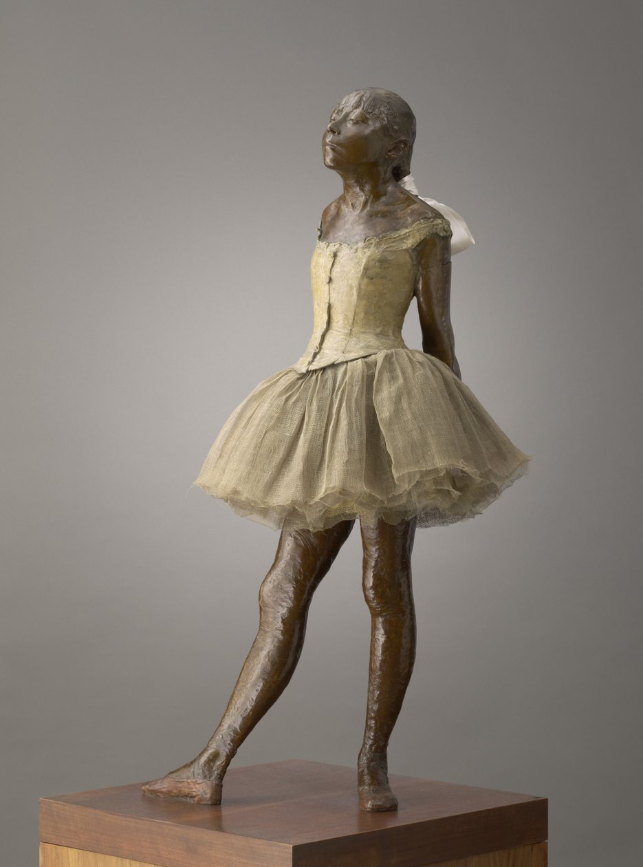 Dançarina com 14 anos, modelada em 1879 a 1881, lançada em 1919 a 21 de Edgar Degas