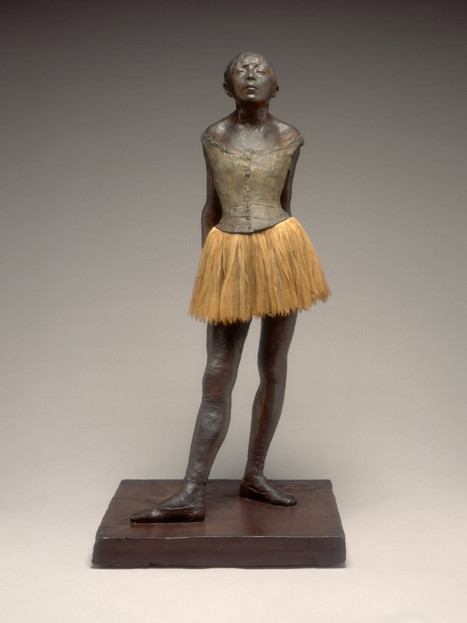 Little Dancer Aged Fourteen, gesso possivelmente 19201921, após cera original modelada 1878-1881. de Edgar Degas