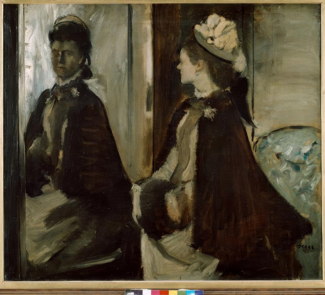 Madame Jeantaud no espelho de Edgar Degas