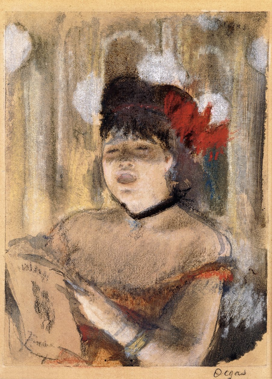 Mademoiselle Dumay, cantora, c.1879 de Edgar Degas