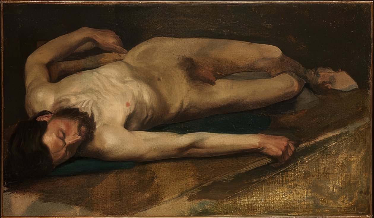 Ato masculino 1856 de Edgar Degas
