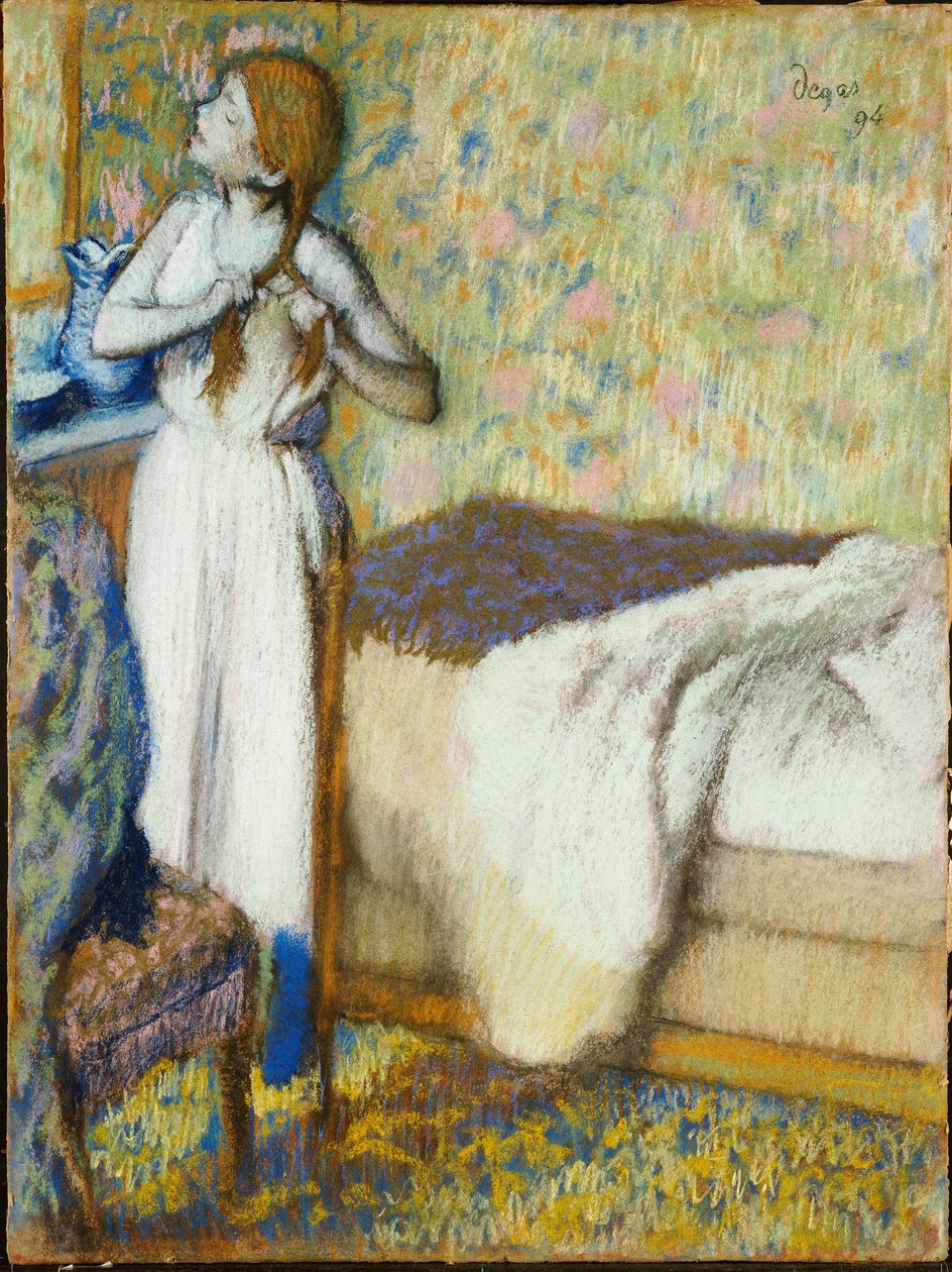 Banheiro da manhã, 1894 de Edgar Degas
