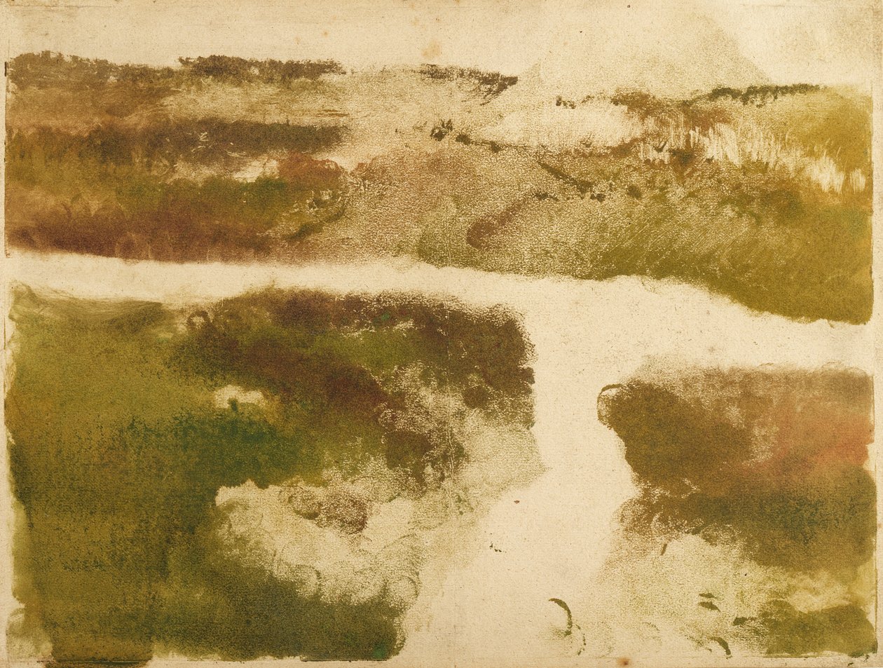 Paisagem montanhosa de Edgar Degas