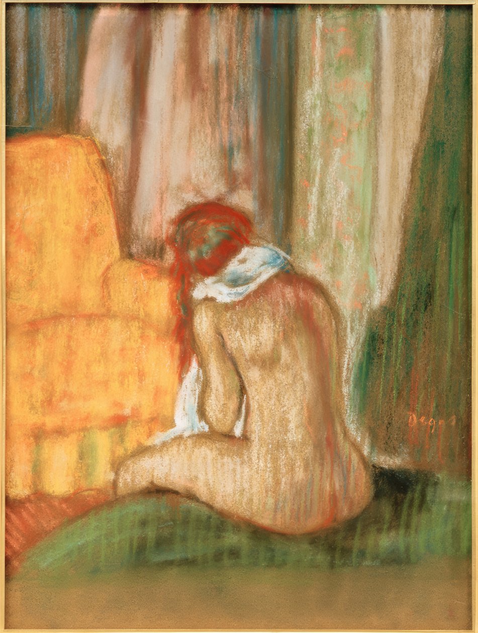 Nu sentado por trás de Edgar Degas