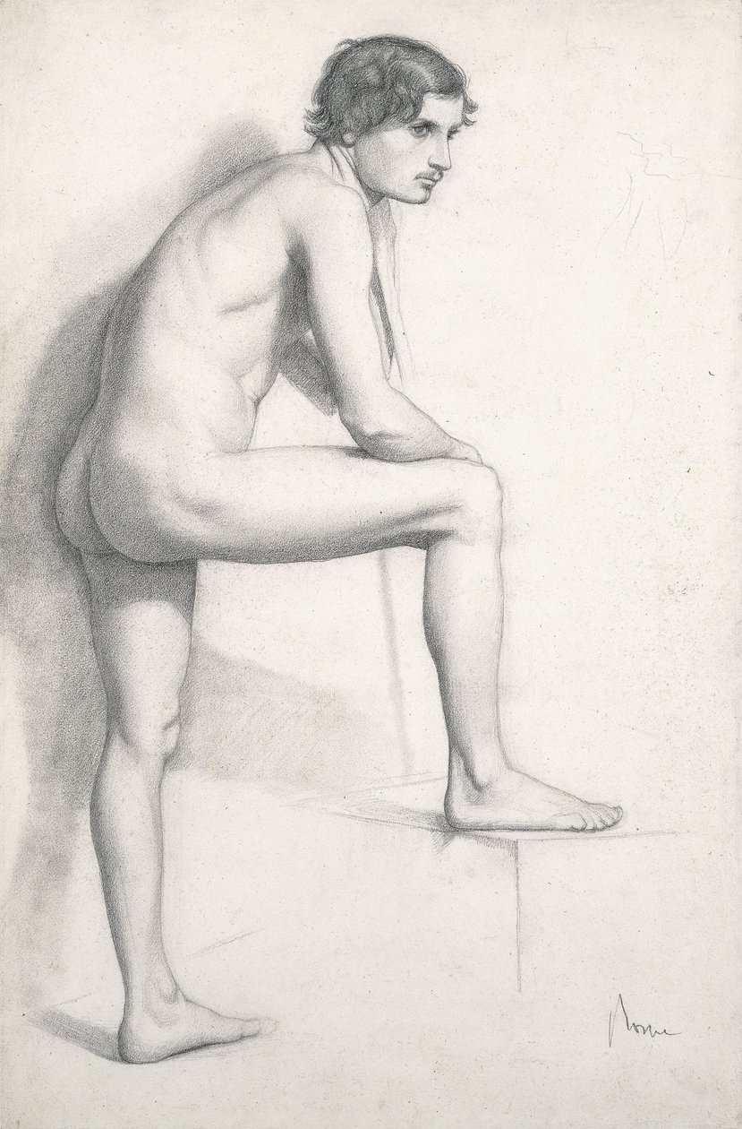 Nude Study, c.1858 de Edgar Degas