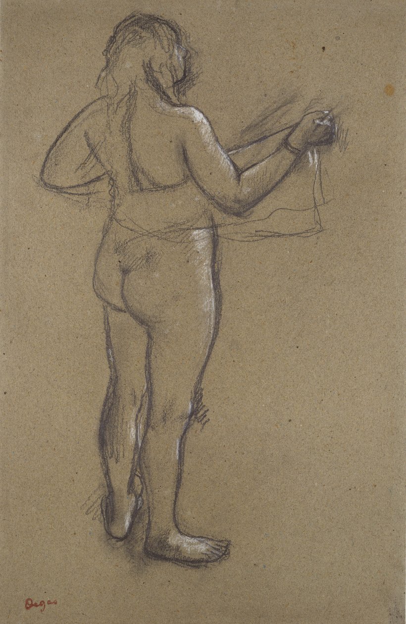 Mulher nua se secando de Edgar Degas