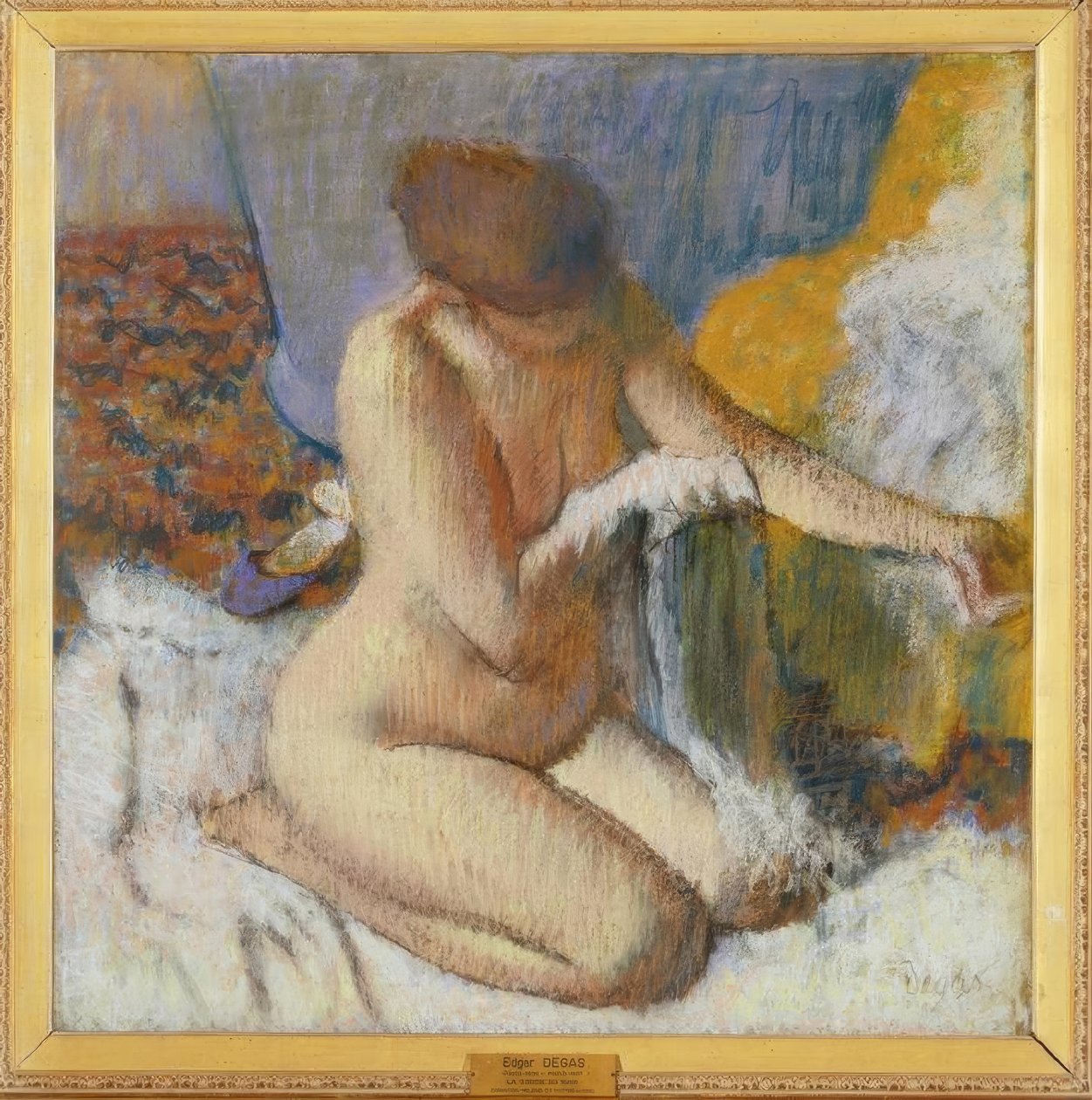 Nu depois do banho de Edgar Degas