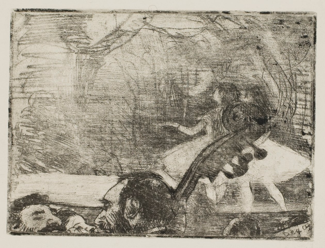 No Palco I de Edgar Degas