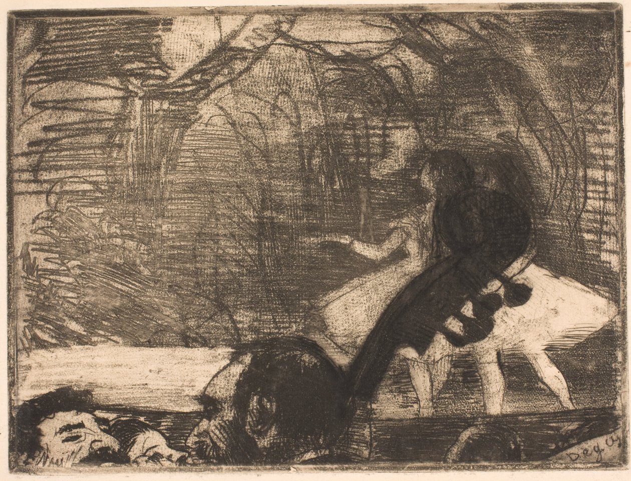Em palco de Edgar Degas