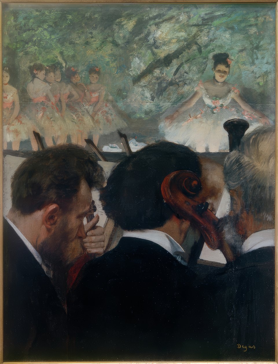 músicos de orquestra de Edgar Degas