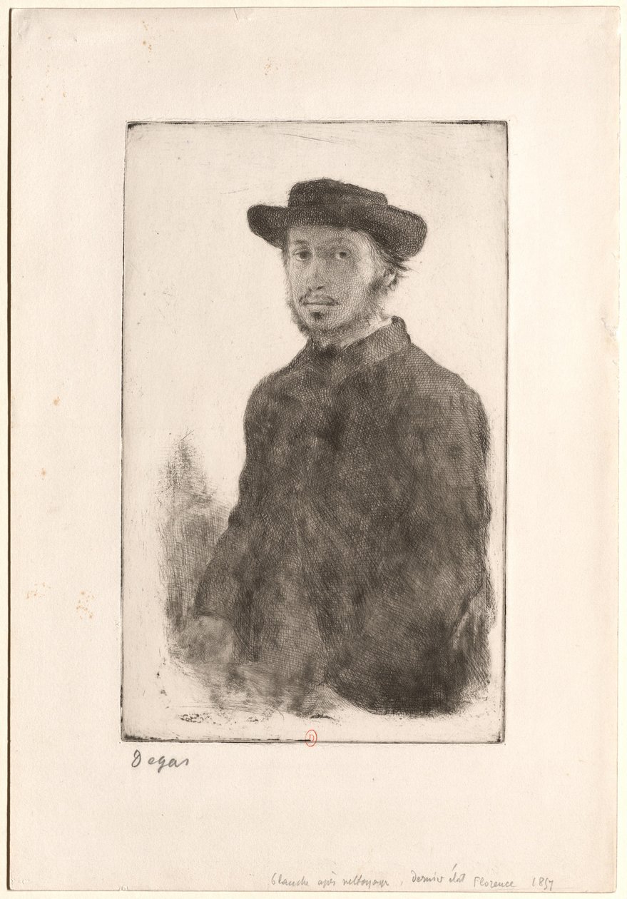 [Retrato de Degas] de Edgar Degas