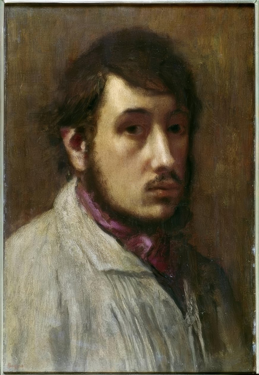 Retrato de um homem de Edgar Degas