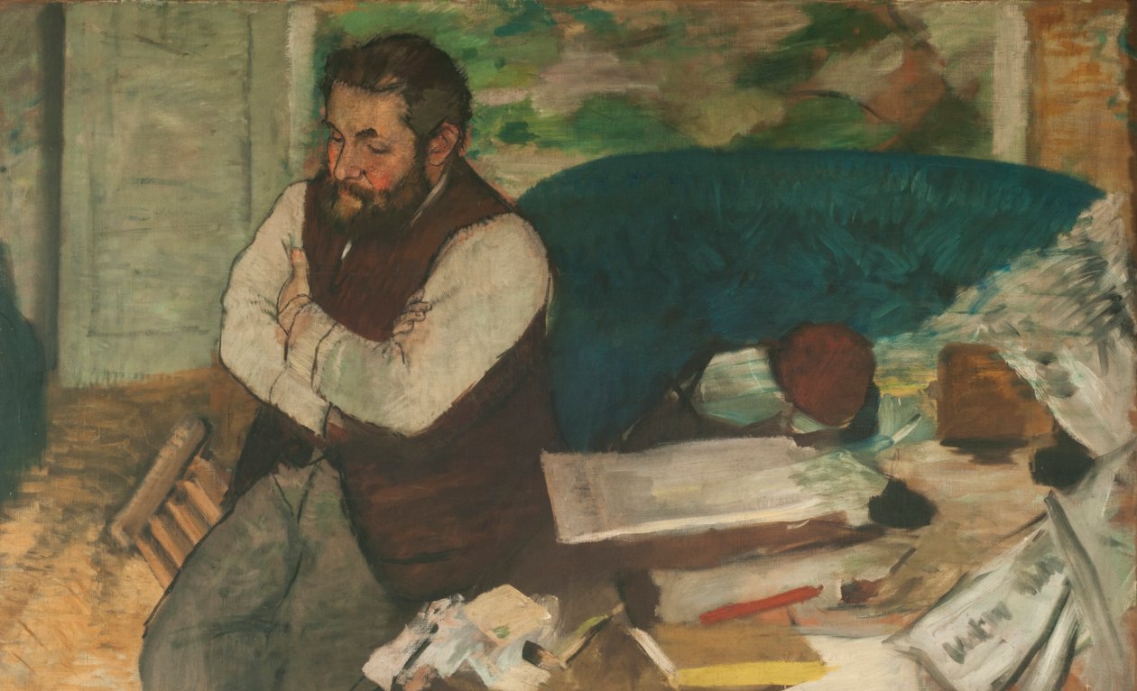 Retrato de Diego Martelli, 1879. de Edgar Degas