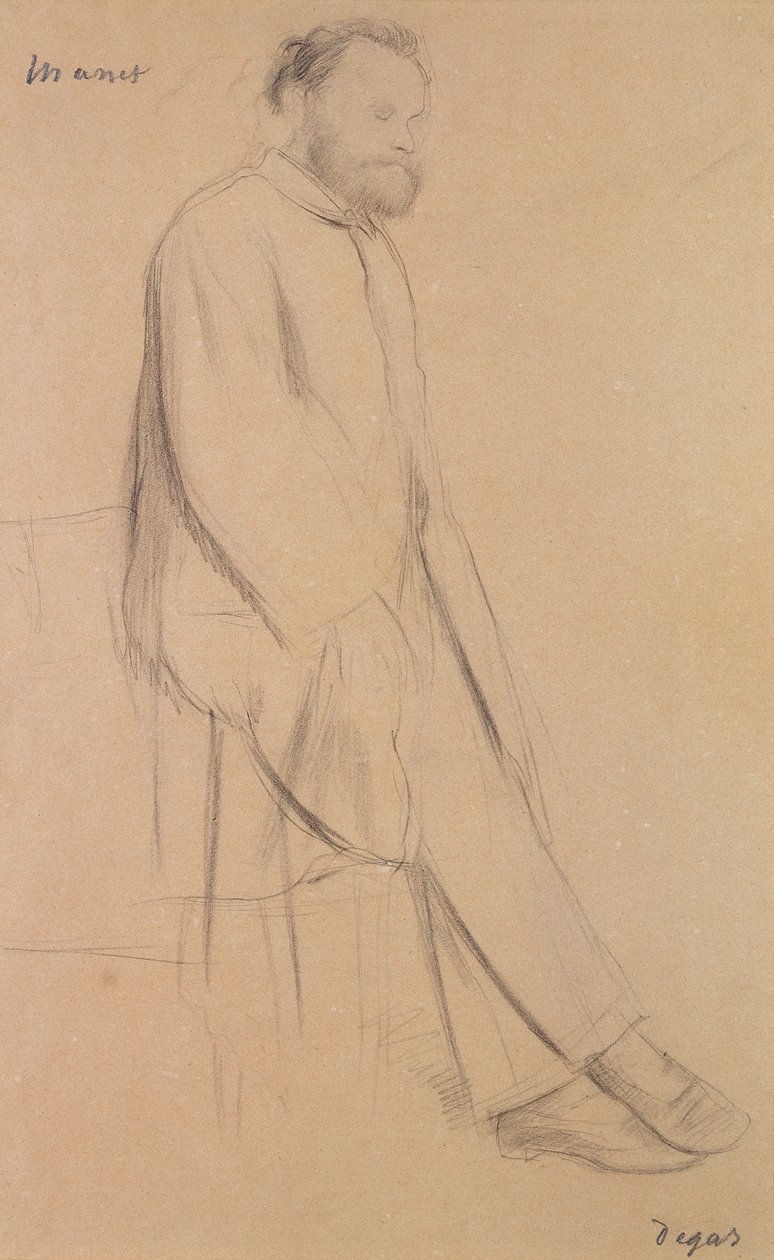 Retrato de Edouard Manet (1832-83) de Edgar Degas