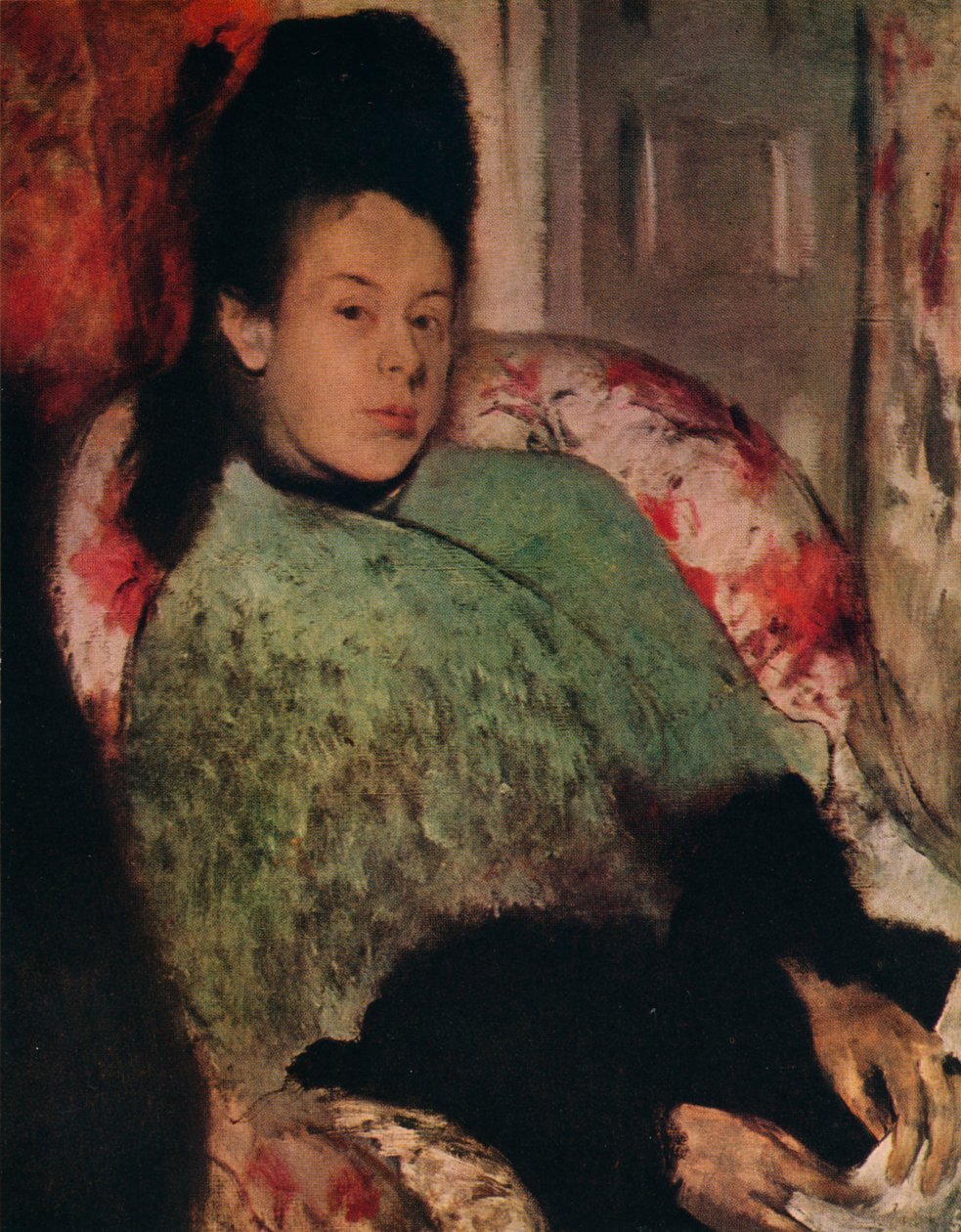 Retrato de Elena Carafa, c1875 de Edgar Degas