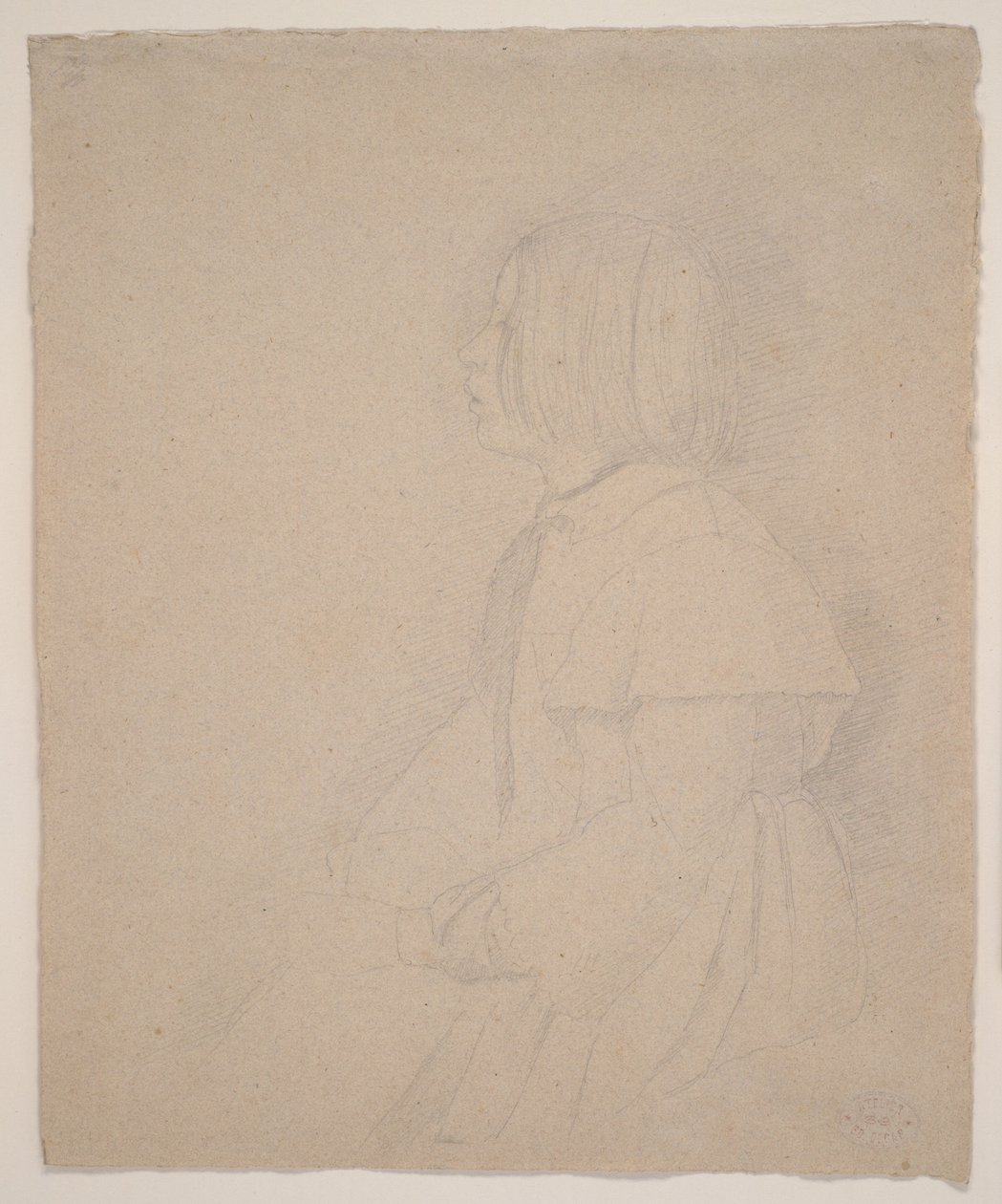 Retrato de Giulia Bellelli, 1858-9 (grafite) de Edgar Degas