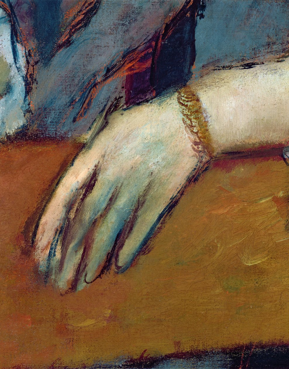 Retrato de Helene Rouart (1886) (detalhe) de Edgar Degas