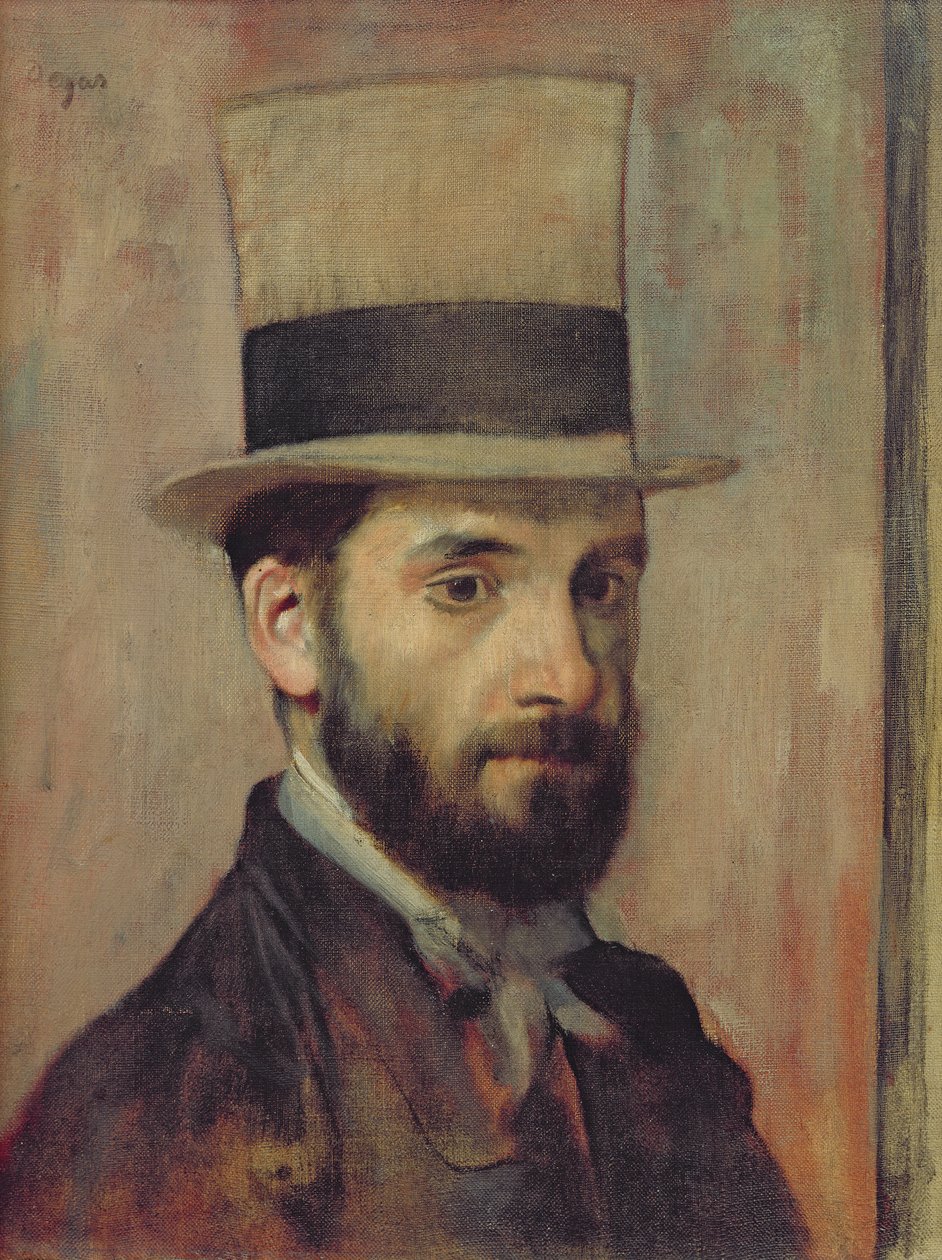 Retrato de Leon Bonnat (1833-1922) c.1863 de Edgar Degas