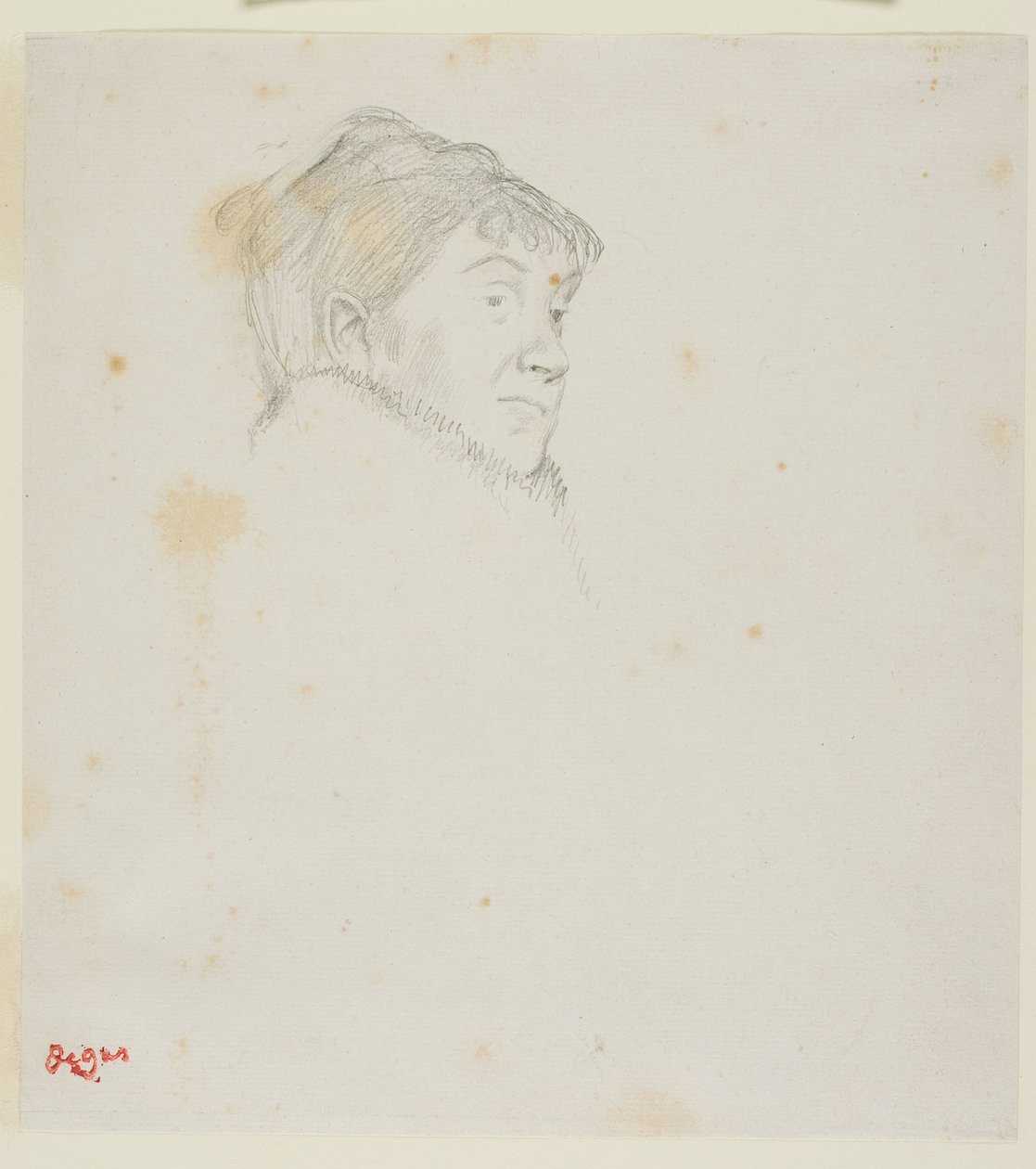 Retrato de Madame Dietz-Monnin (anteriormente Cabeça de Mulher) de Edgar Degas