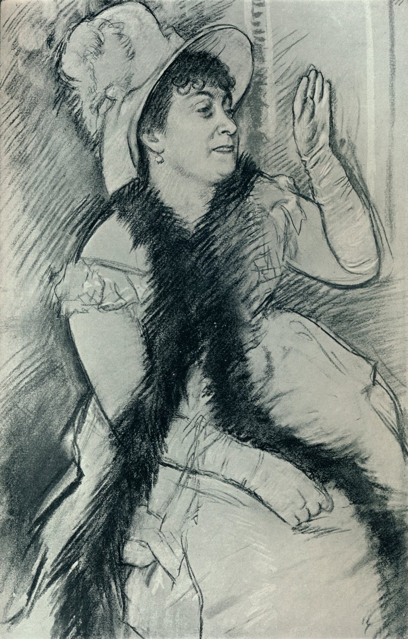 Retrato de Madame X, século c19 de Edgar Degas