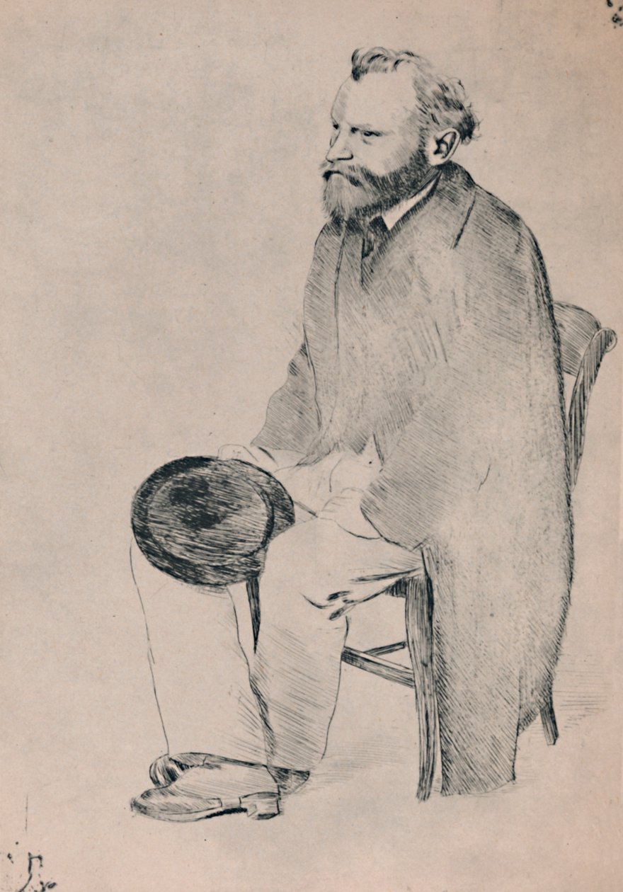 Retrato de Manet Seated, c.1865, 1946. de Edgar Degas