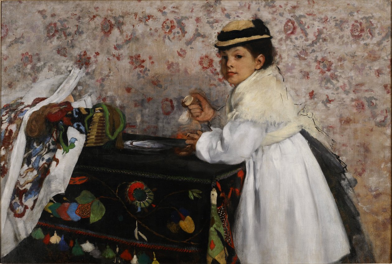 Retrato de Mlle. Hortense Valpinçon de Edgar Degas