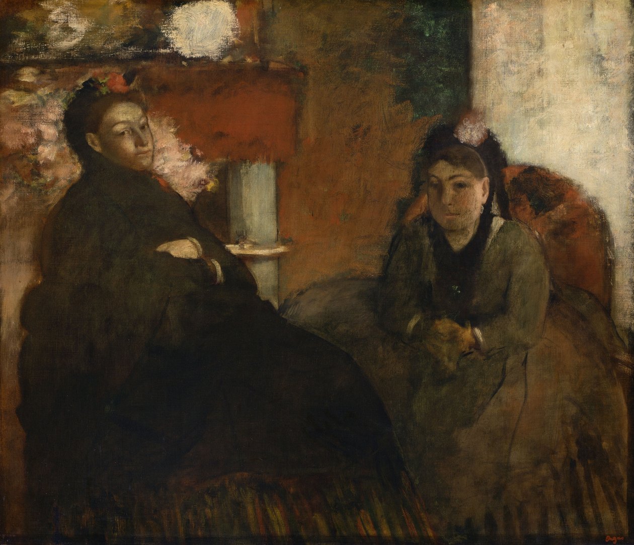 Retrato de Mme Lisle e Mme Loubens de Edgar Degas
