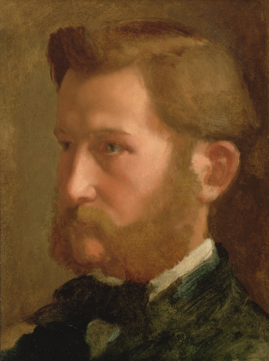 Retrato de Paul Valpincon, c.1868-72 (óleo sobre papel depositado em lona) de Edgar Degas