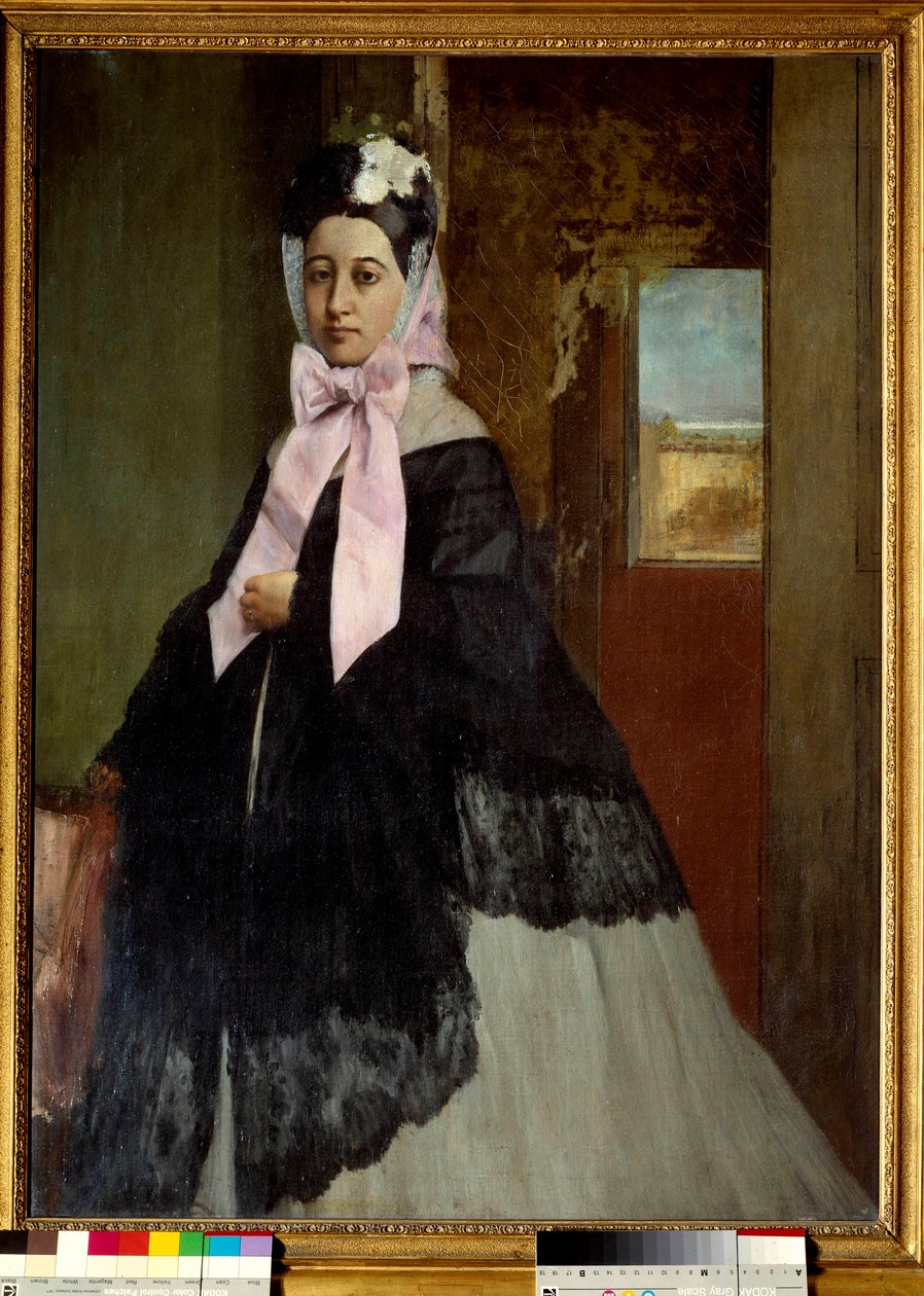 Retrato de Therese Degas, irmã do artista Pintura de Edgar Degas (1834-1917) 1863 Sol. 0,89 x 0,67 m Paris, musee d
