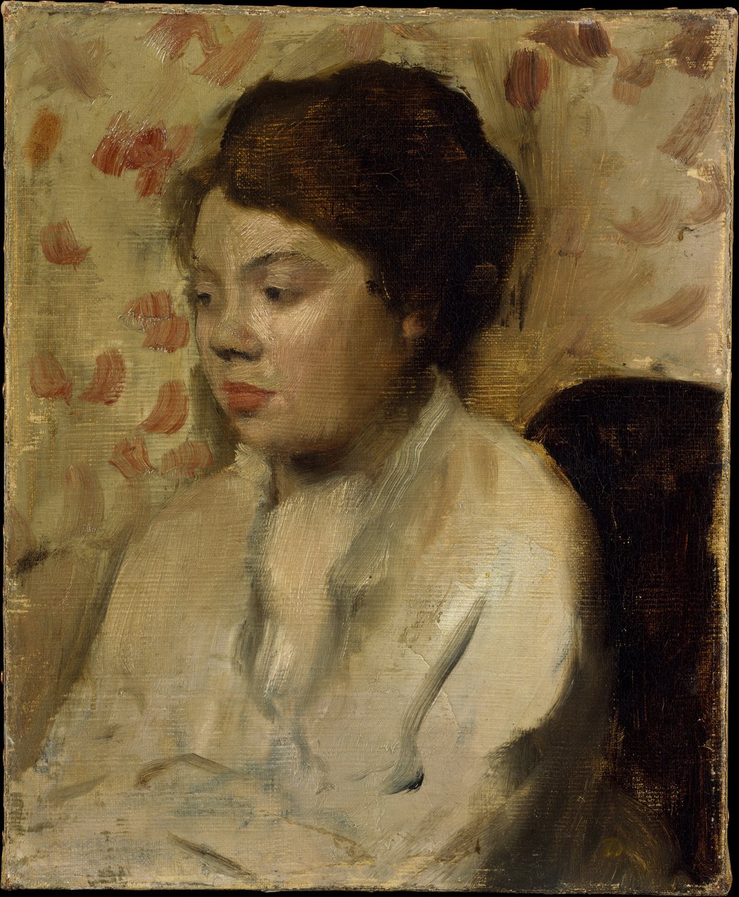 Retrato de uma jovem mulher de Edgar Degas
