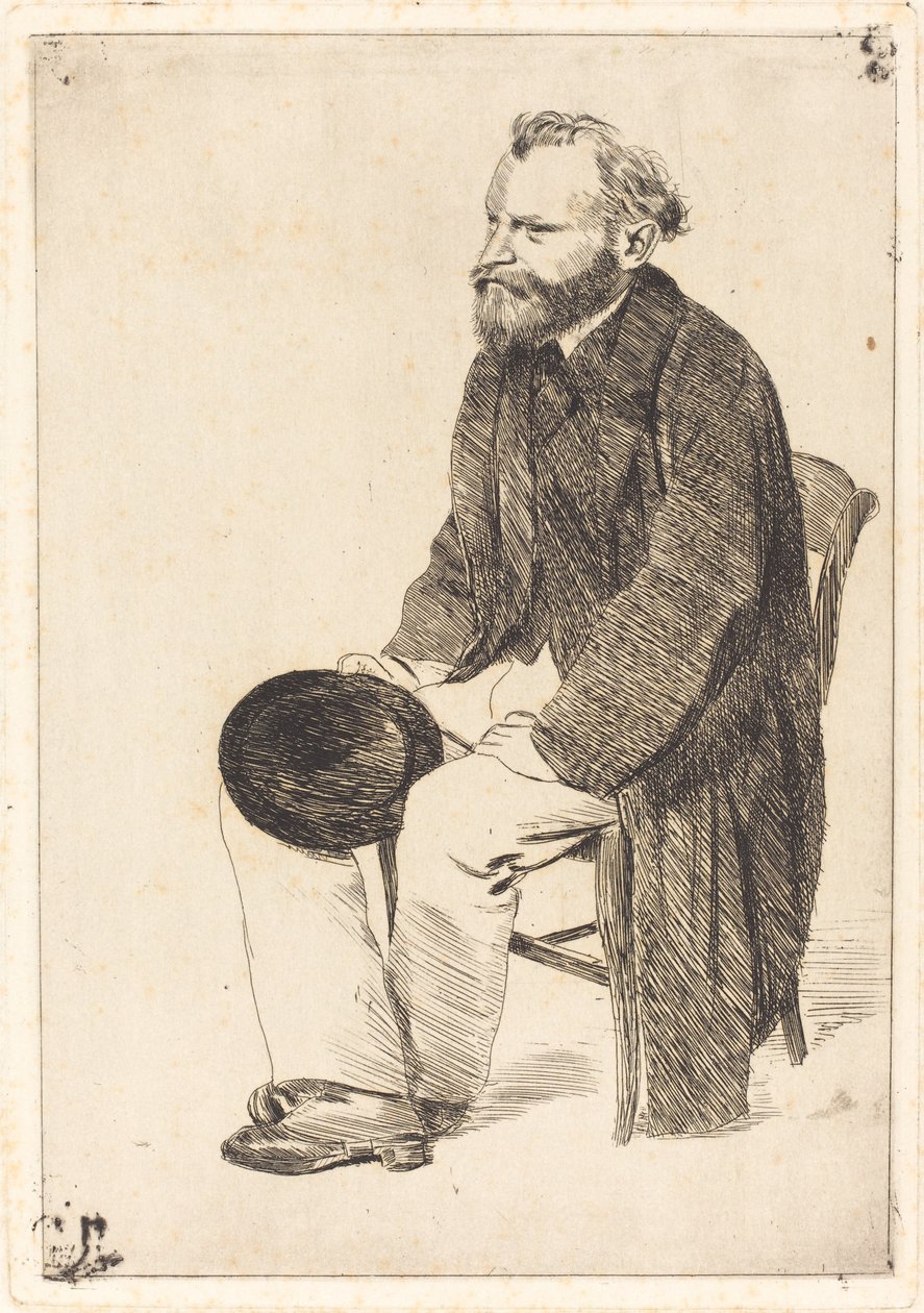 Retrato do artista Édouard Manet 1832-1883 de Edgar Degas