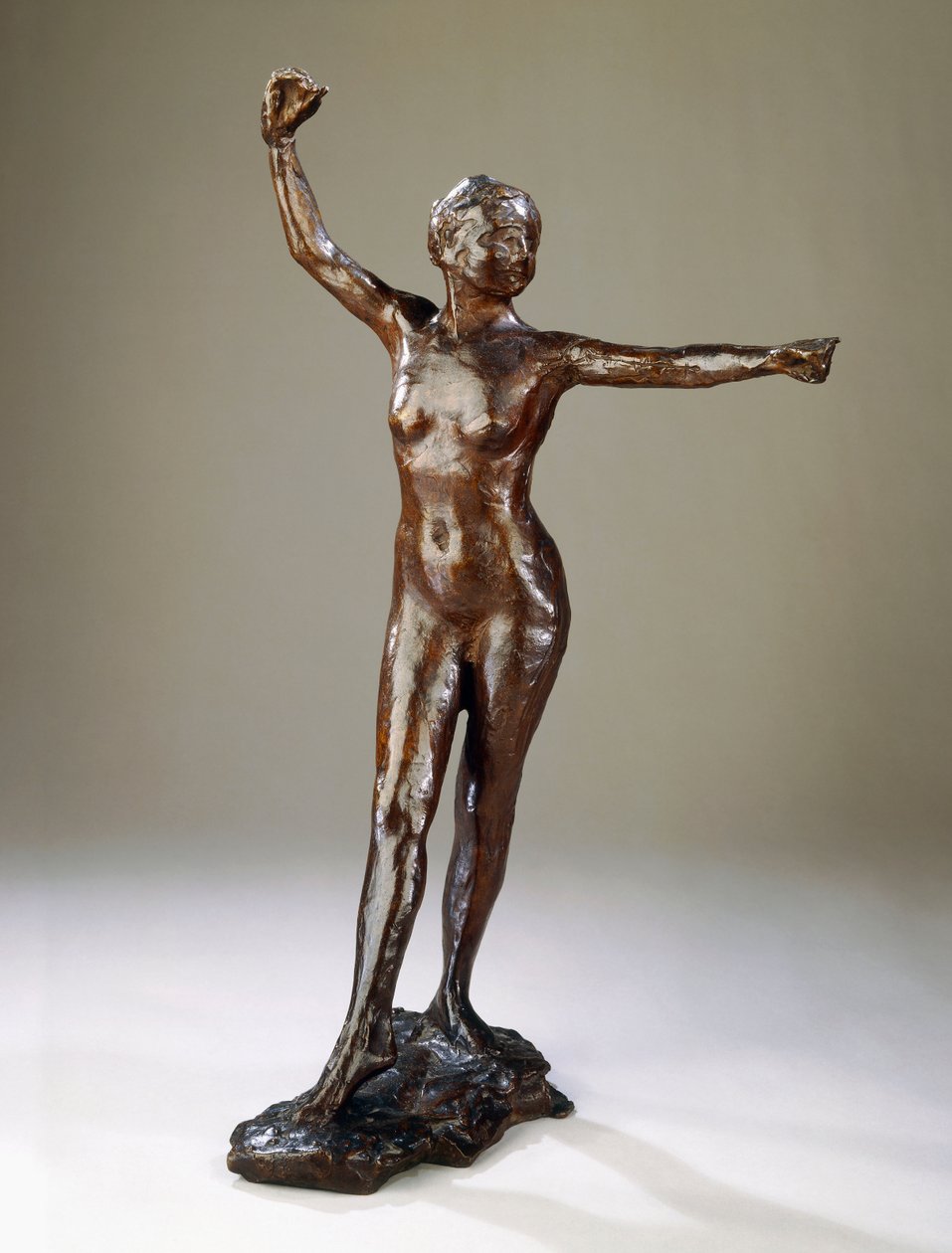 Preparação para a dança, o pé direito à frente, de Edgar Degas
