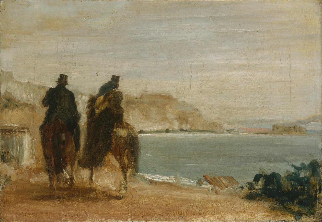 Passeio à beira-mar, ca 1860 de Edgar Degas