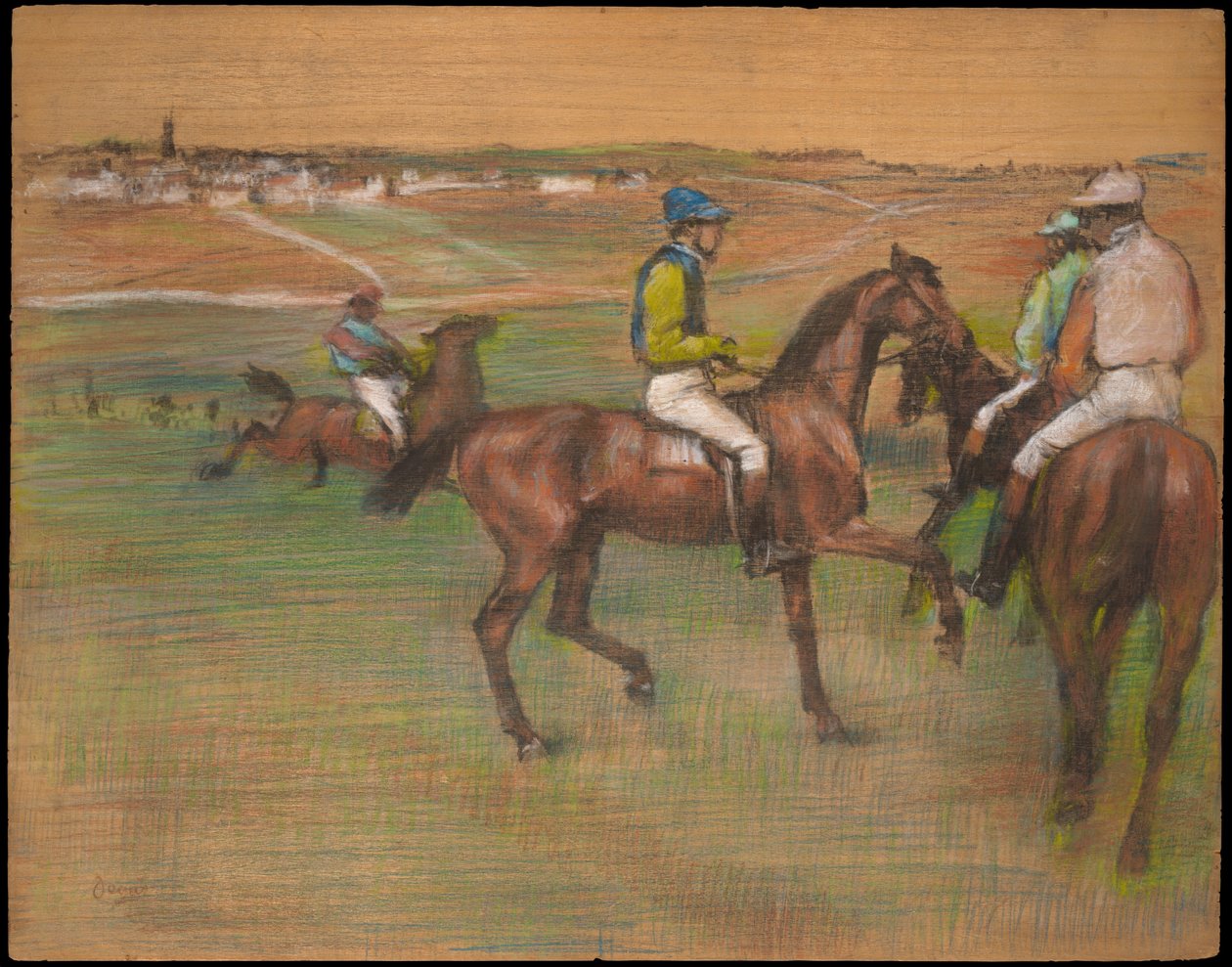 Cavalos de corrida de Edgar Degas