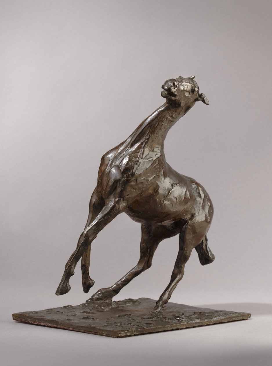 Cavalo de criação, modelado c.1870s, elenco 1919-21 de Edgar Degas