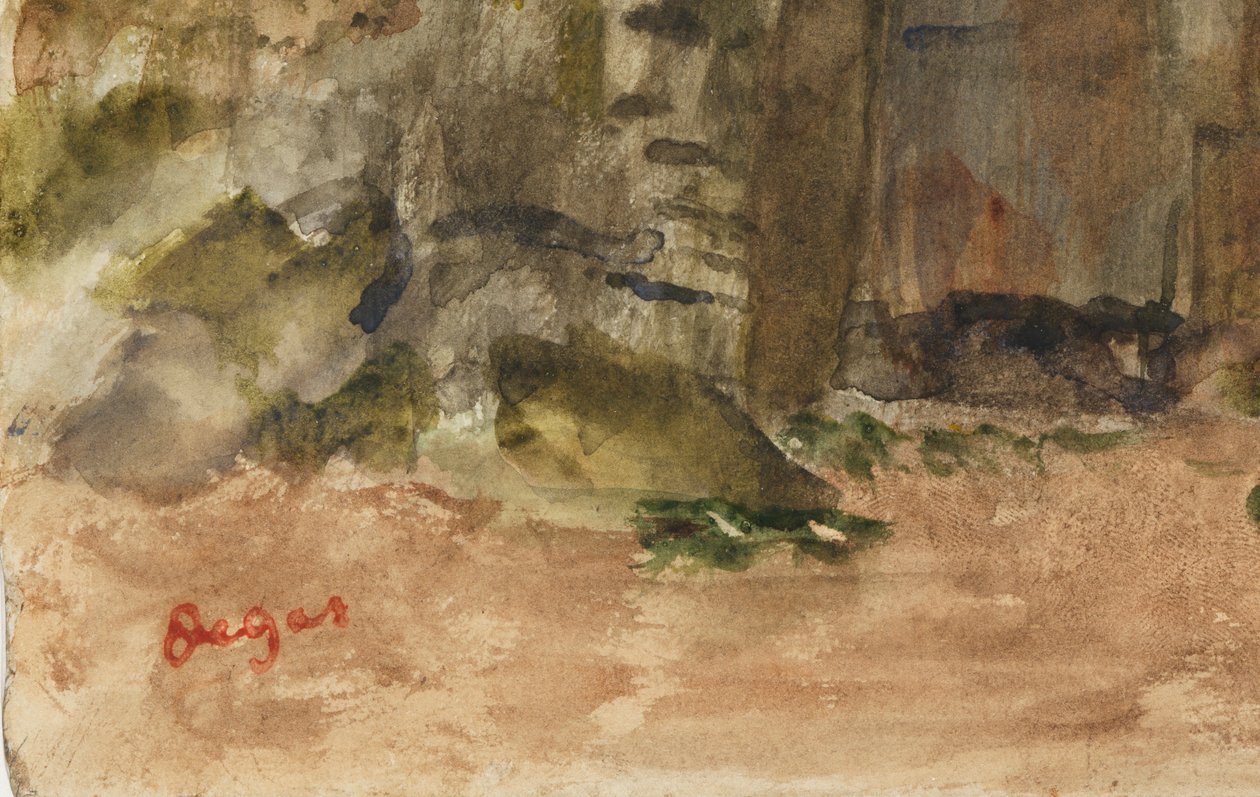 Rochas em Bagnoles-De-L "Orne de Edgar Degas