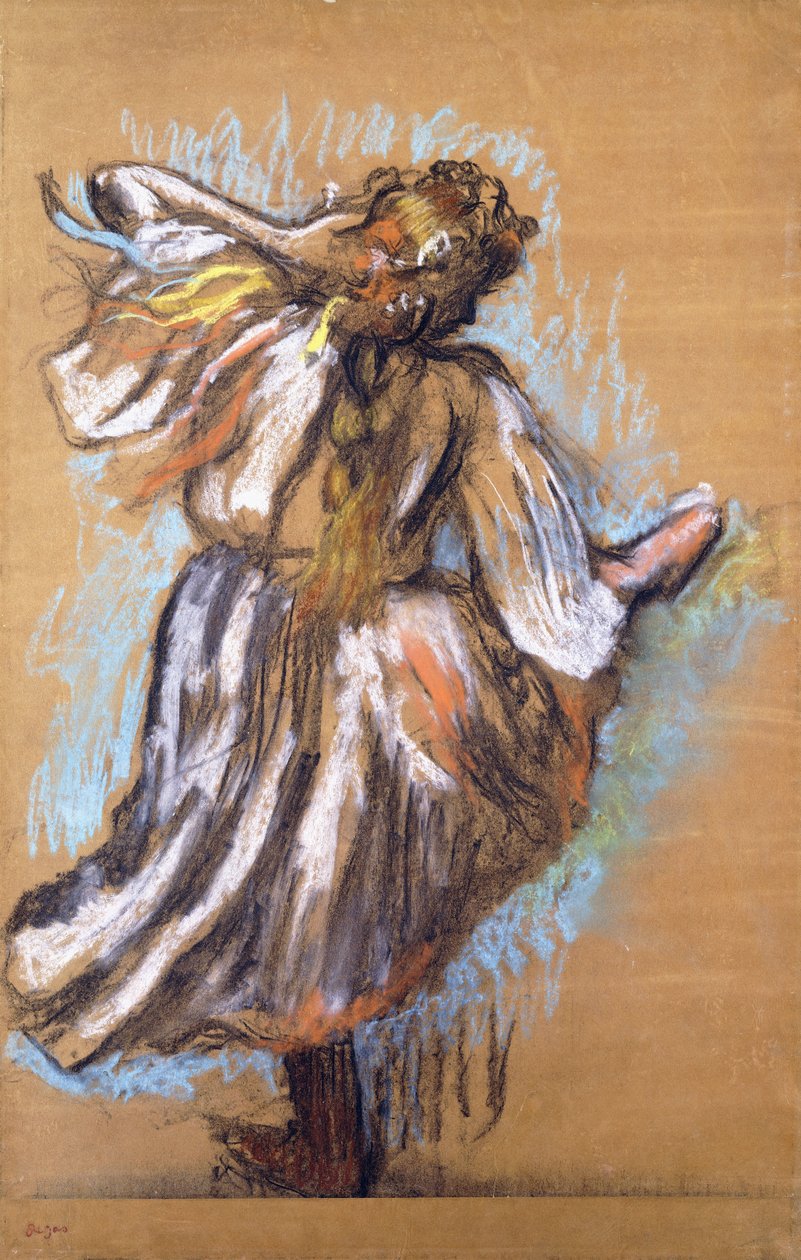 Dançarino russo, 1895 de Edgar Degas