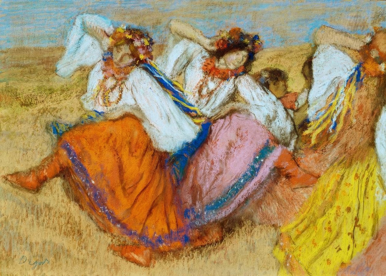 Dançarinos russos de Edgar Degas