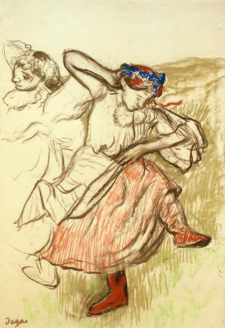 Dançarinos russos de Edgar Degas