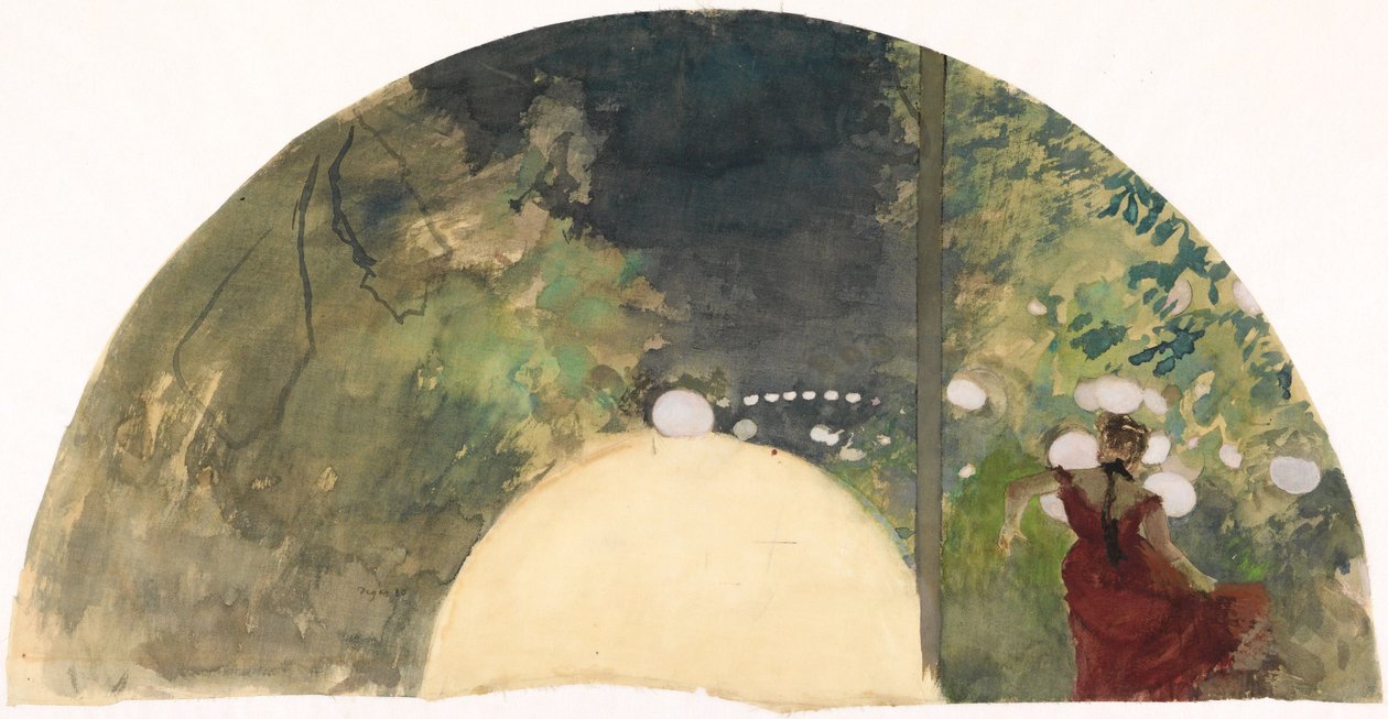 Cantora num café-jardim parisiense de Edgar Degas