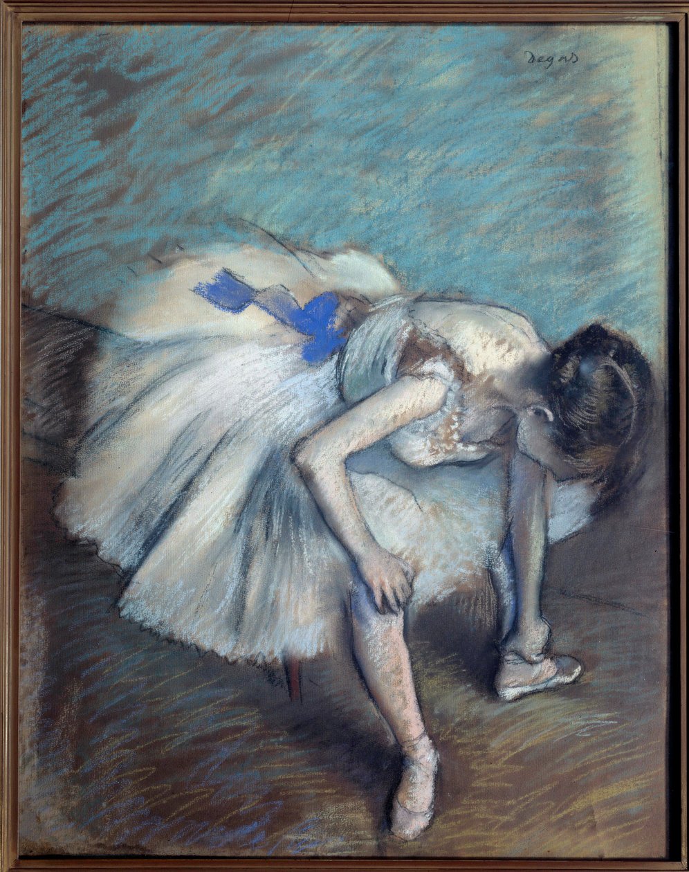 Dançarino sentado Pastel pintura de Edgar Degas (1834-1917) 1881-1883 Sol. 0,62x0,49 m Paris, musee d