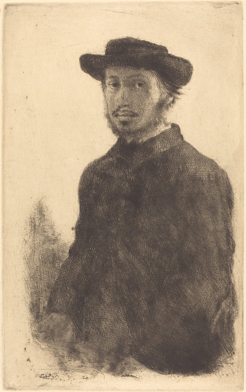 Autorretrato (Edgar Degas, sozinho) de Edgar Degas