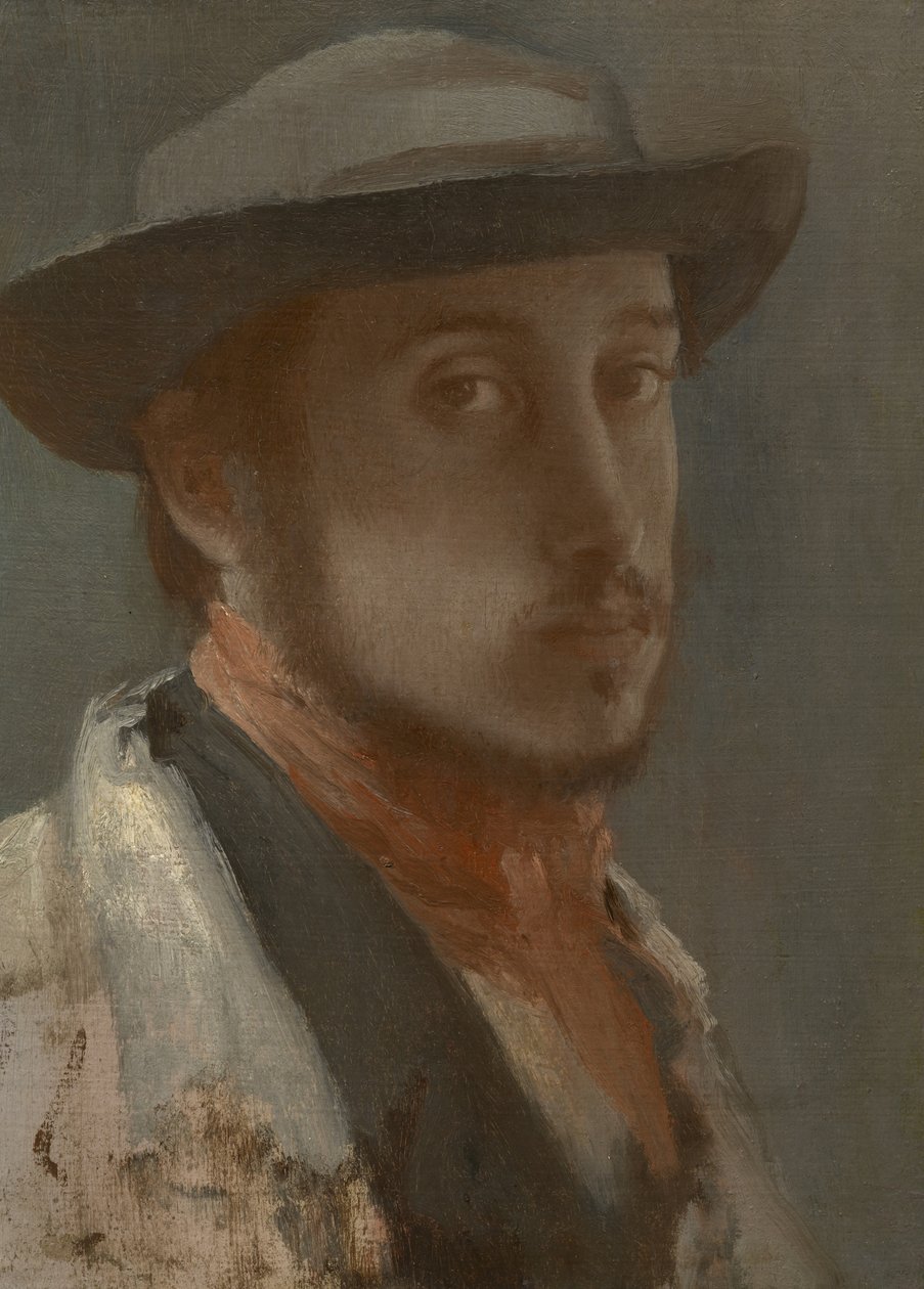 Auto-retrato, c.1857 -58 de Edgar Degas