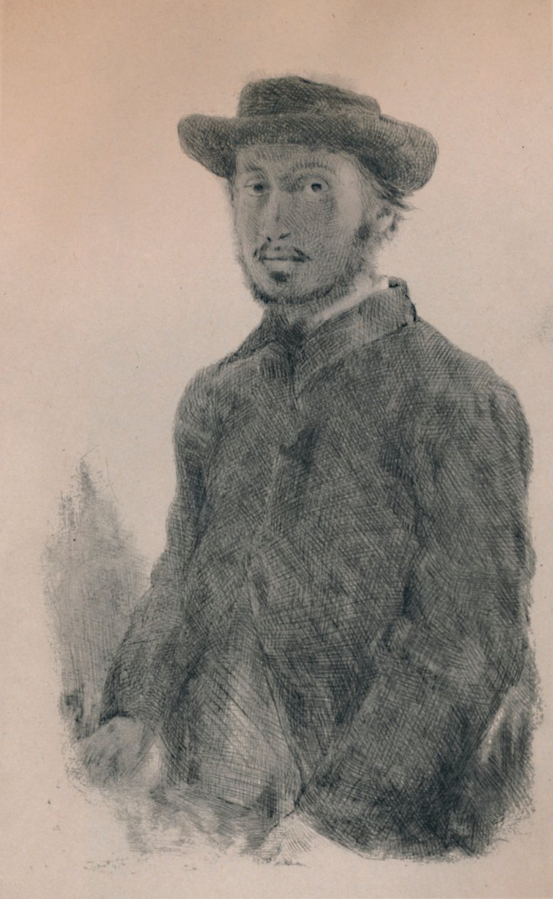 Auto-retrato, c.1860s, 1946 de Edgar Degas