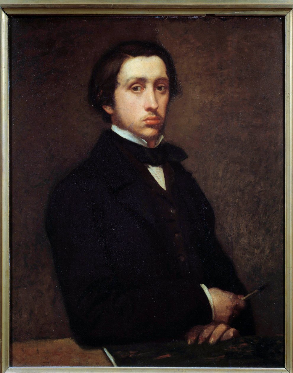 Auto-Retrato ou Degas em Retrato Pintura de Edgar Degas (1834-1917) 1855 Sol. 0,81x0,64 m Paris, musee d