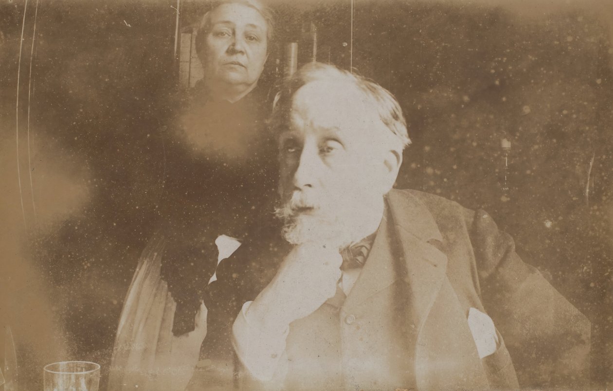 [Auto-Retrato com Zoé Closier], provavelmente 1895. de Edgar Degas