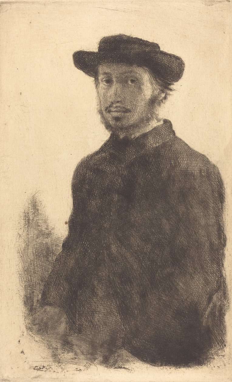 Auto-retrato, c.1857 de Edgar Degas