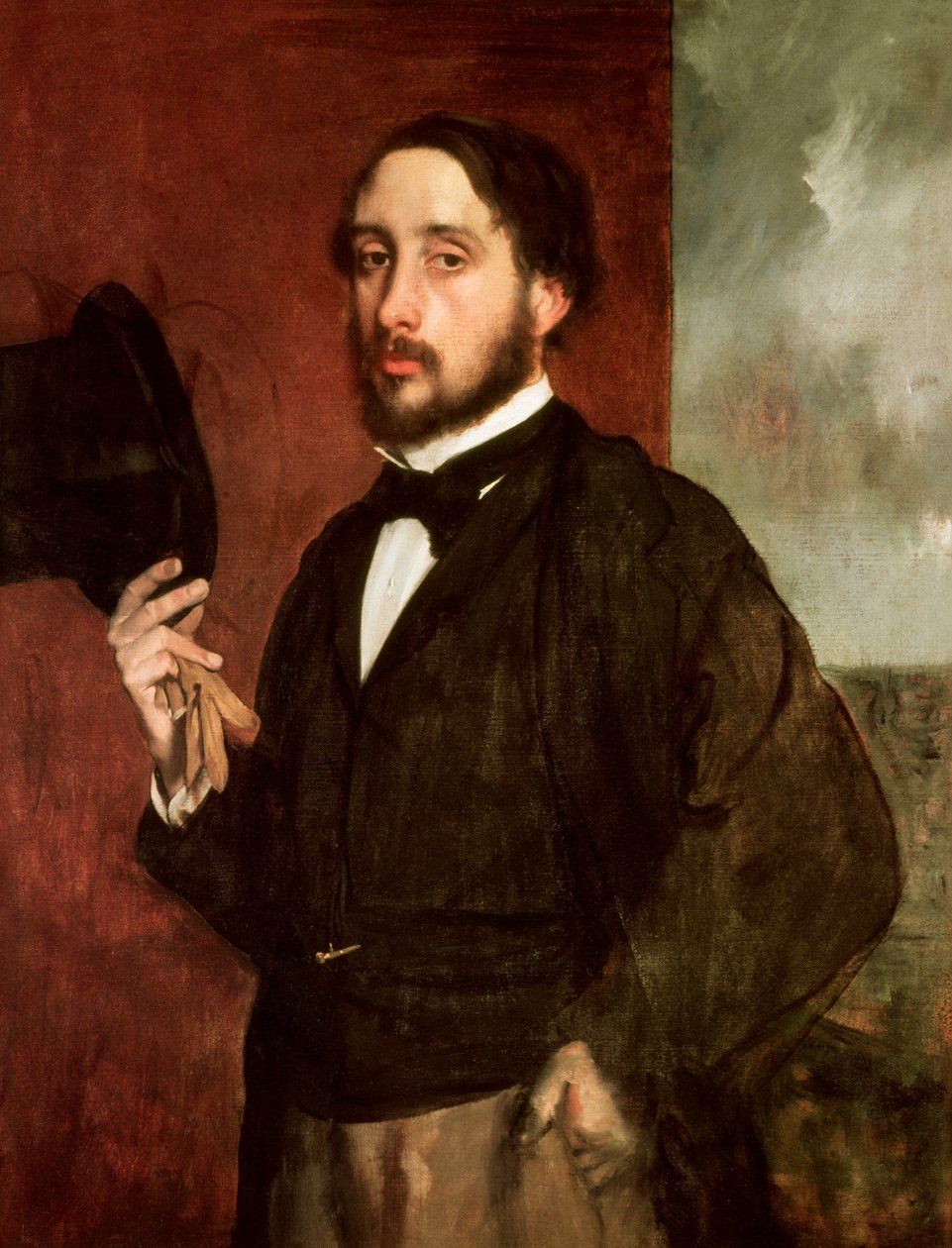 Auto-retrato, c.1862 (óleo sobre tela) de Edgar Degas