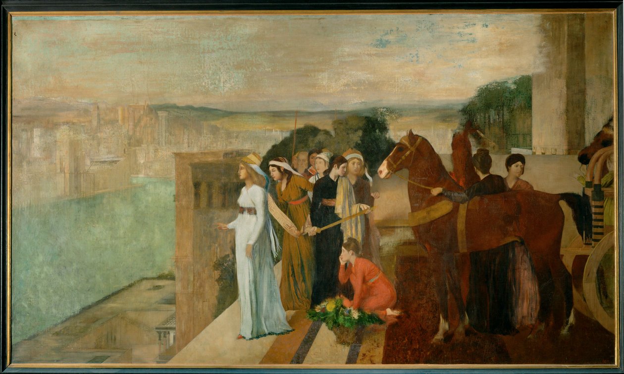Semiramis construisant Babylone (óleo sobre tela) de Edgar Degas